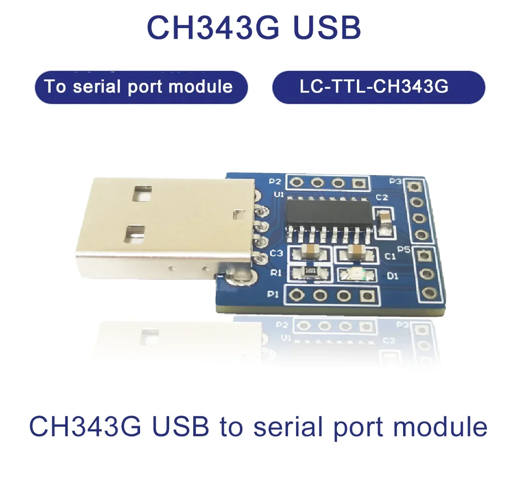 Convertidor U SB a TTL CH343G USB a puerto serie, interruptor de módulo, convertidor USB a TTL, módulo UART, Compatible con USB V2.0, nuevo