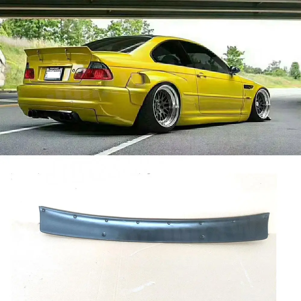 Car Wide Body Kit Accessories For BMW E46 FRP Fiber Glass Bodykit Cover Front Lip Rear Fender Trunk Spoiler Rocket Bunny Parts