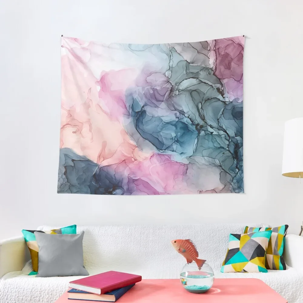 

Heavenly Pastels 1: Original Abstract Ink Painting Tapestry Bedroom Decoration Outdoor Decor Tapestry