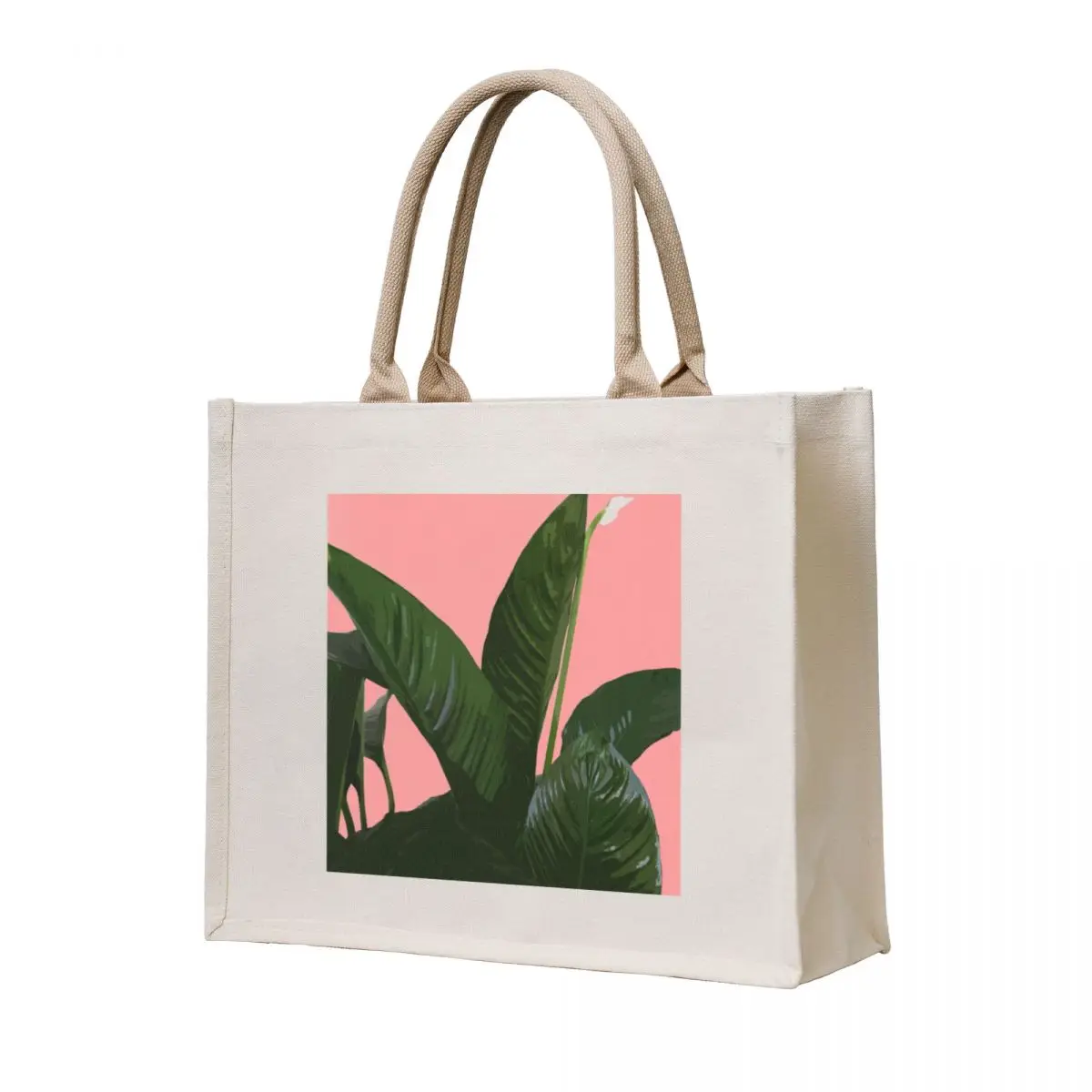 Peace Lily (Spathiphyllum) - Коралловая большая сумка Женские сумки Подарочная сумка Холщовые сумки-тоут