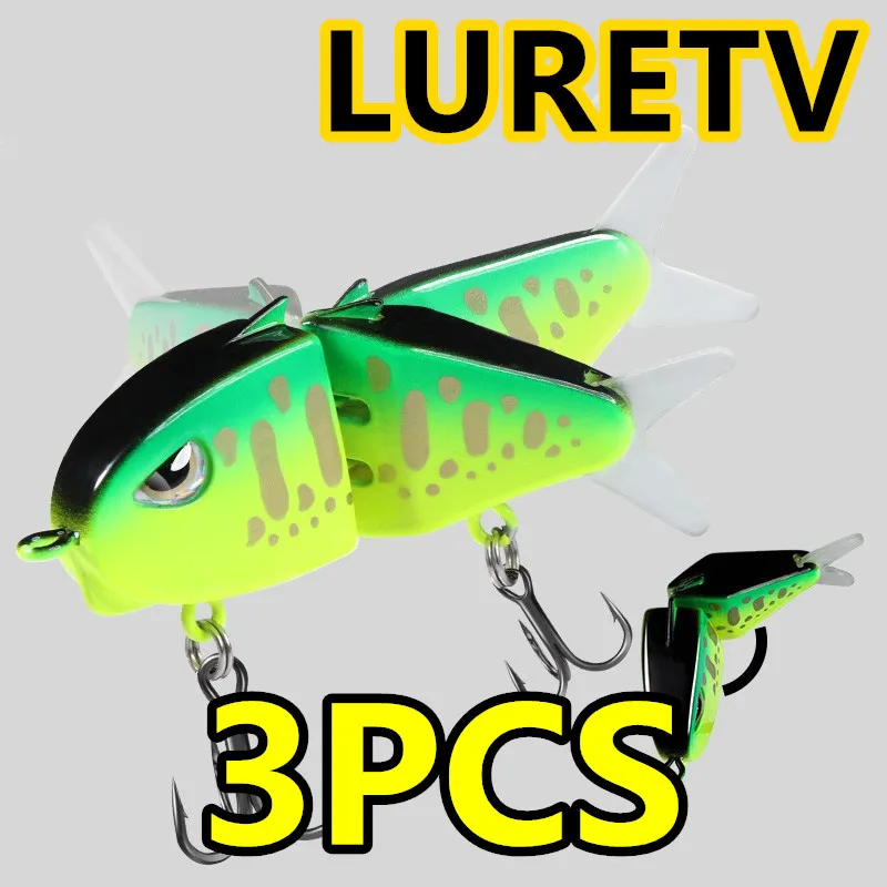 

8033 6cm 6.8g3PCS LURETV Japan Jackall SWING MIKEY 115 New Multi section Fish Lure Fake Bait Multi section Fish Colorful