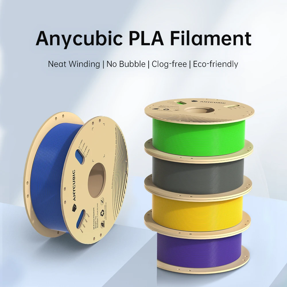 ANYCUBIC 3D Printer PLA Multicolor Filament 1.75mm 1kg/Roll Plastic Rubber Consumables Material For FDM 3D Printer Kobra