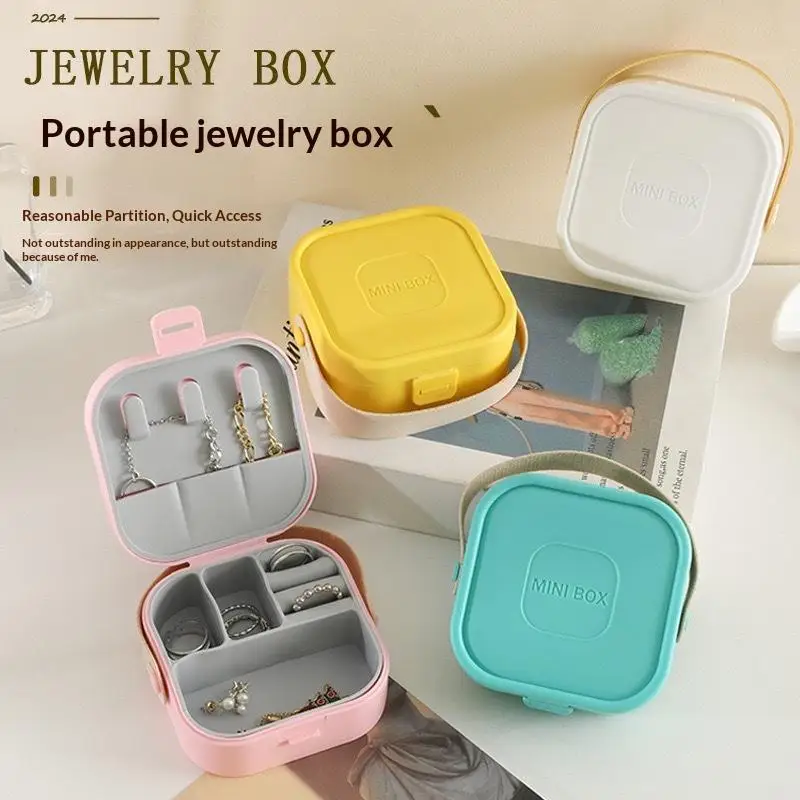 

Портативная коробка для хранения ювелирных изделий, органайзер для путешествий, футляр для ювелирных изделий, ПП, серьги, ожерелье, кольцо, органайзер для ювелирных изделий, дисплей