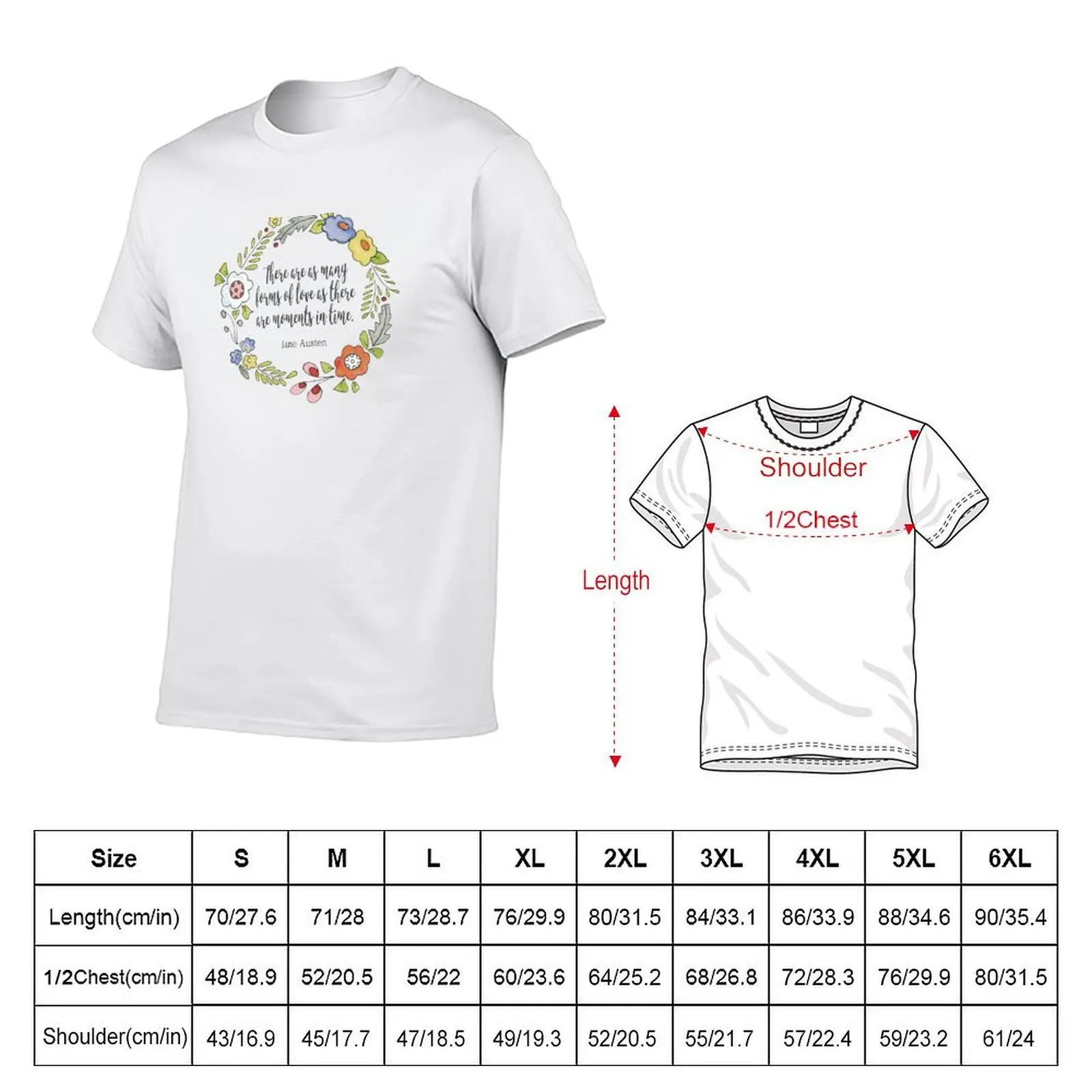 Jane Austen Quote - Many Forms of Love - Literary Quotes T-Shirt Funny t-shirts oversized designer t shirt men