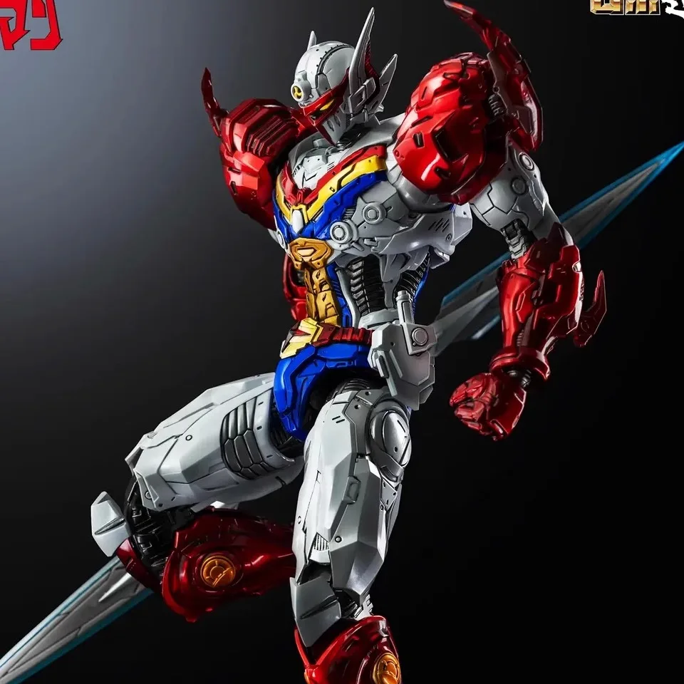 In Voorraad Threezero Cosmic Knight ROBO-DOU Cosmic Knight Metallic Versie 3Z0540 Action Figure Collection Gift