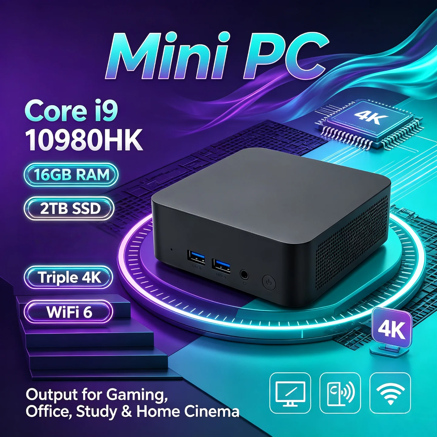 Pc Gaming Intel - Intel Core i9-10980HK Mini PC Zero