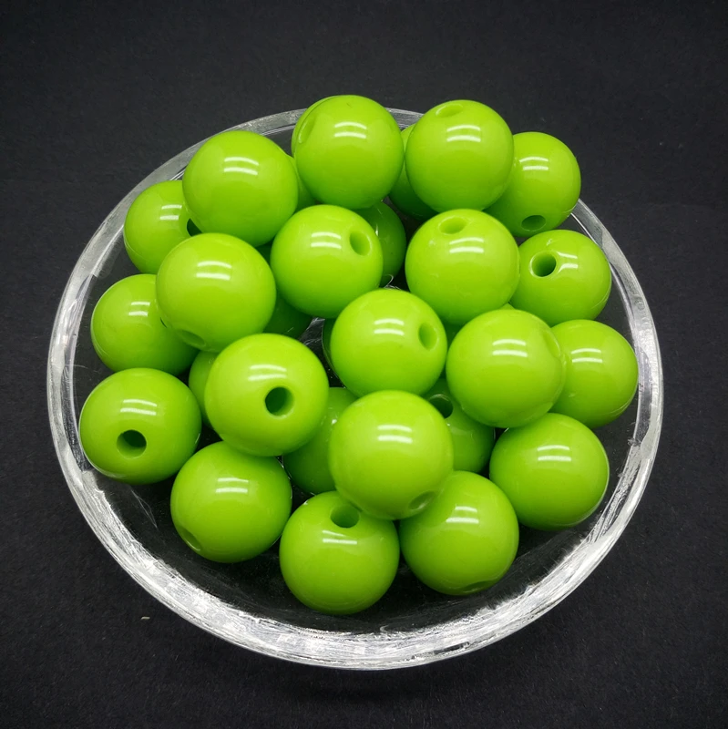 Wholesale 6 /8 /10 /12mm Acrylic Round Pearl Spacer Loose Beads For Jewelry Making DIY