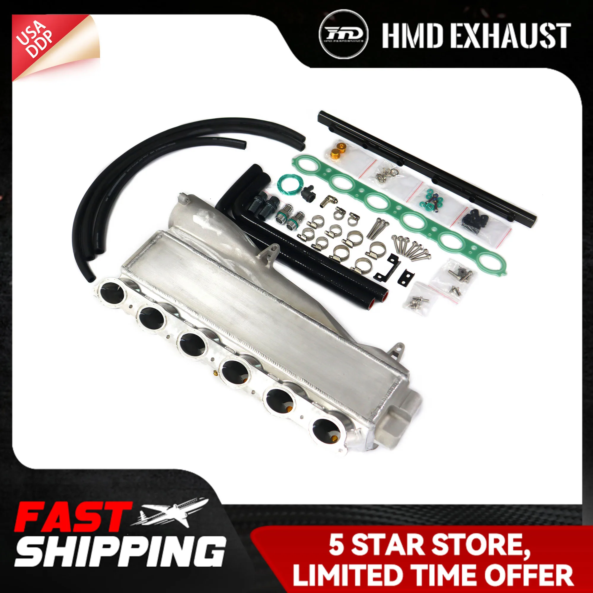 

Выхлопная система HMD для BMW B58 GEN1 2016-2019, интеркулер впускного коллектора, неразрушающая установка