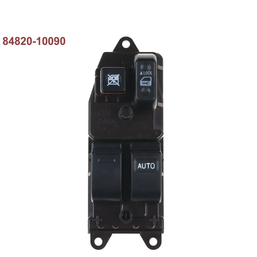 84820-10100 Window Control Switch Driver Plastics Master Power Window Switch Blcak Master Switch for for Toyota Camry