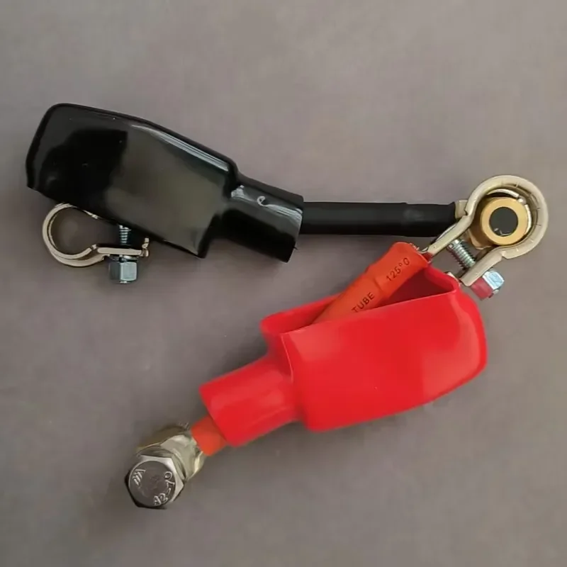 for Truck Power Cord Adapter 35mm2 Battery Extension Cable Positive Negative Leads 10cm with Modified 8cm Terminal Heads