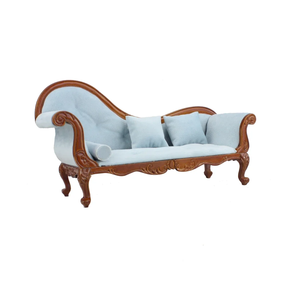 Dollhouse Sofa Furniture Model Miniature Double Sofa Miniature Chairs Doll Accessories New Diy Miniature Dollhouse