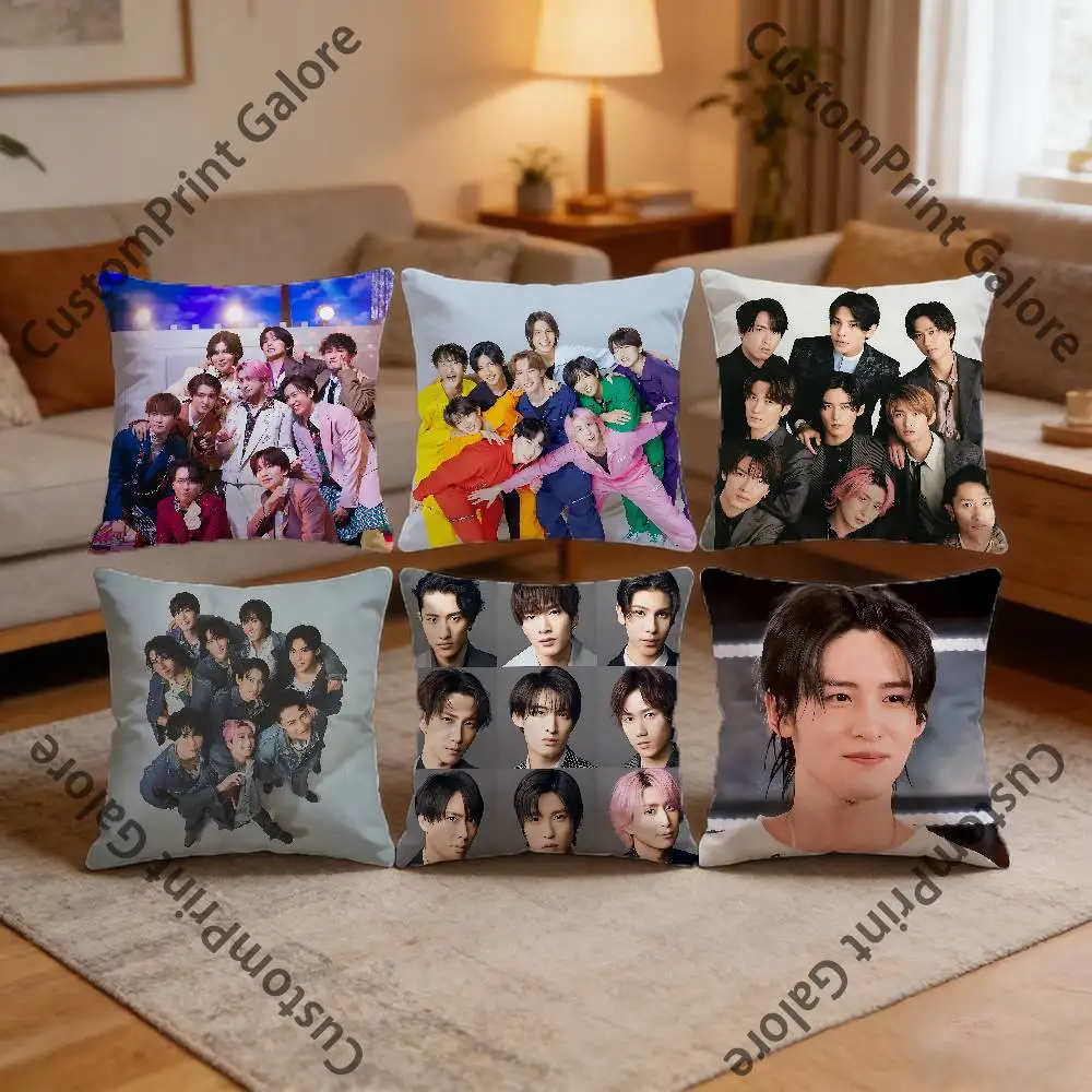 

S-Snow M-Man Square Throw Pillow Cover Multiple Sizes Soft for Sofa Bedroom Living Room Home Decorative