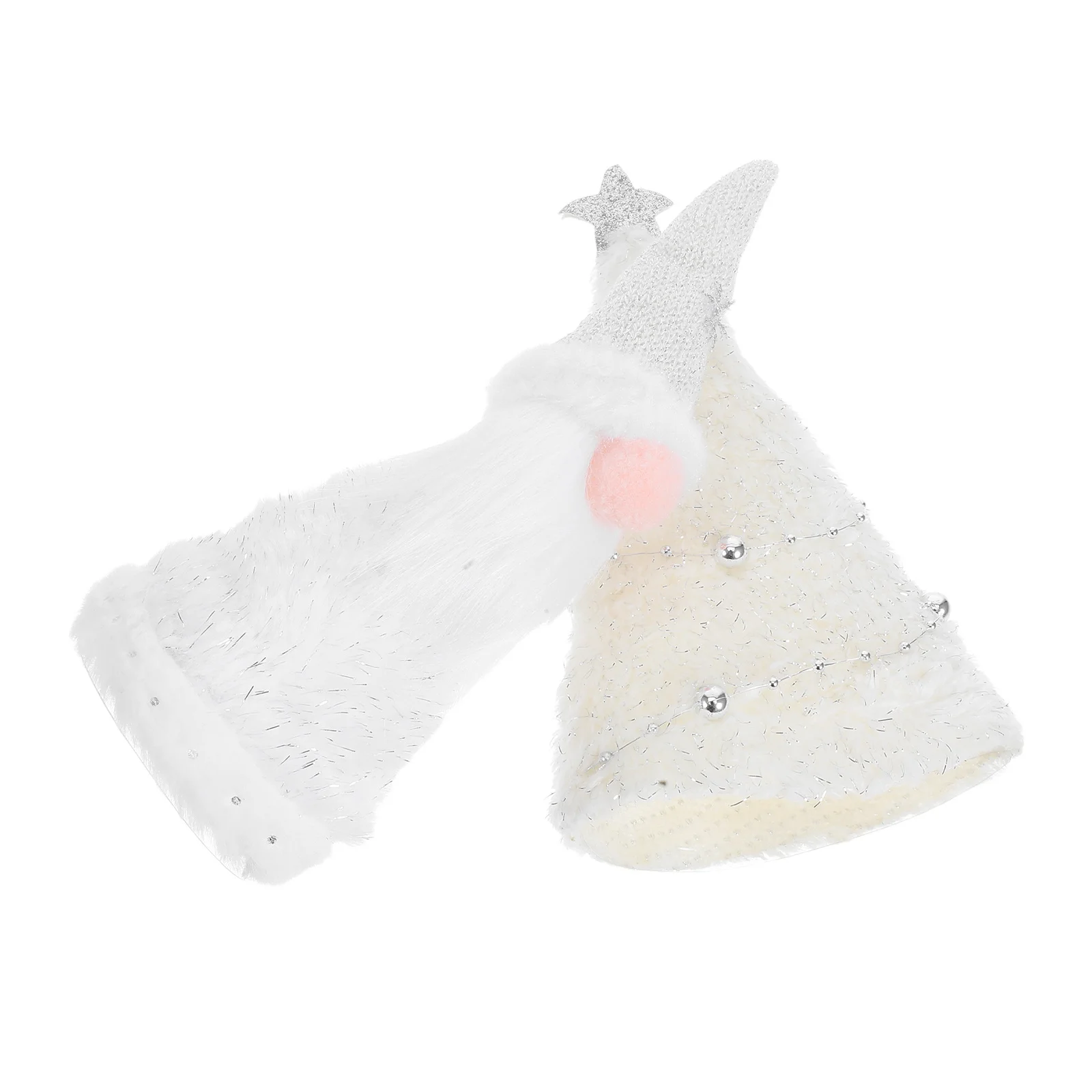 

2 Pcs Faceless Decoration Christmas Tree Hangings Festive Adornments Topper Gnomes Figurine Ornament