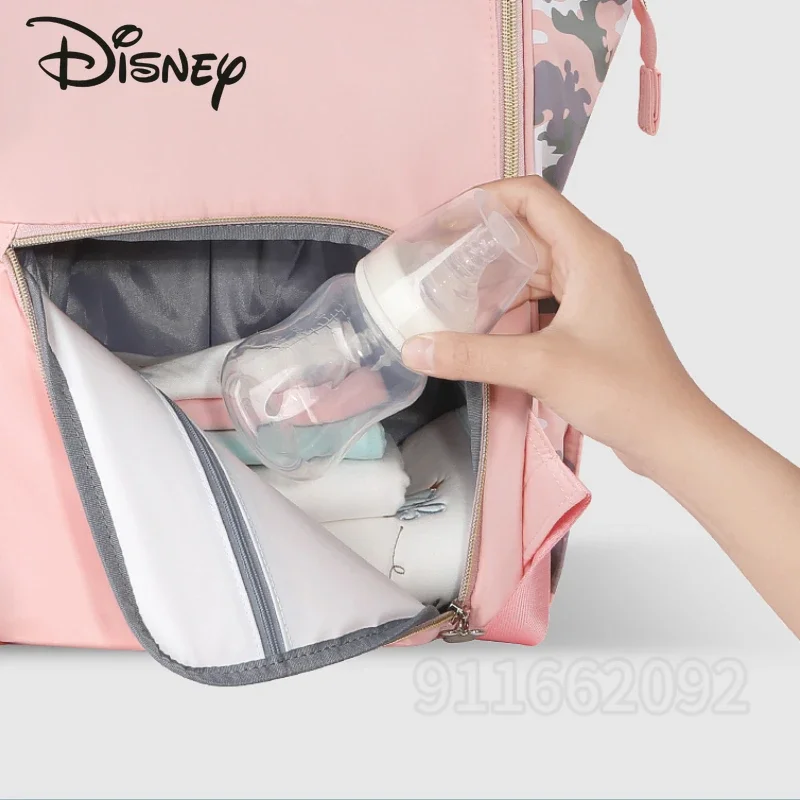 Disney Mickey Multifuncional Saco De Fraldas Saco De Urina De Bebê Mochila De Moda Dos Desenhos Animados, Marca De Luxo, Original, Novo