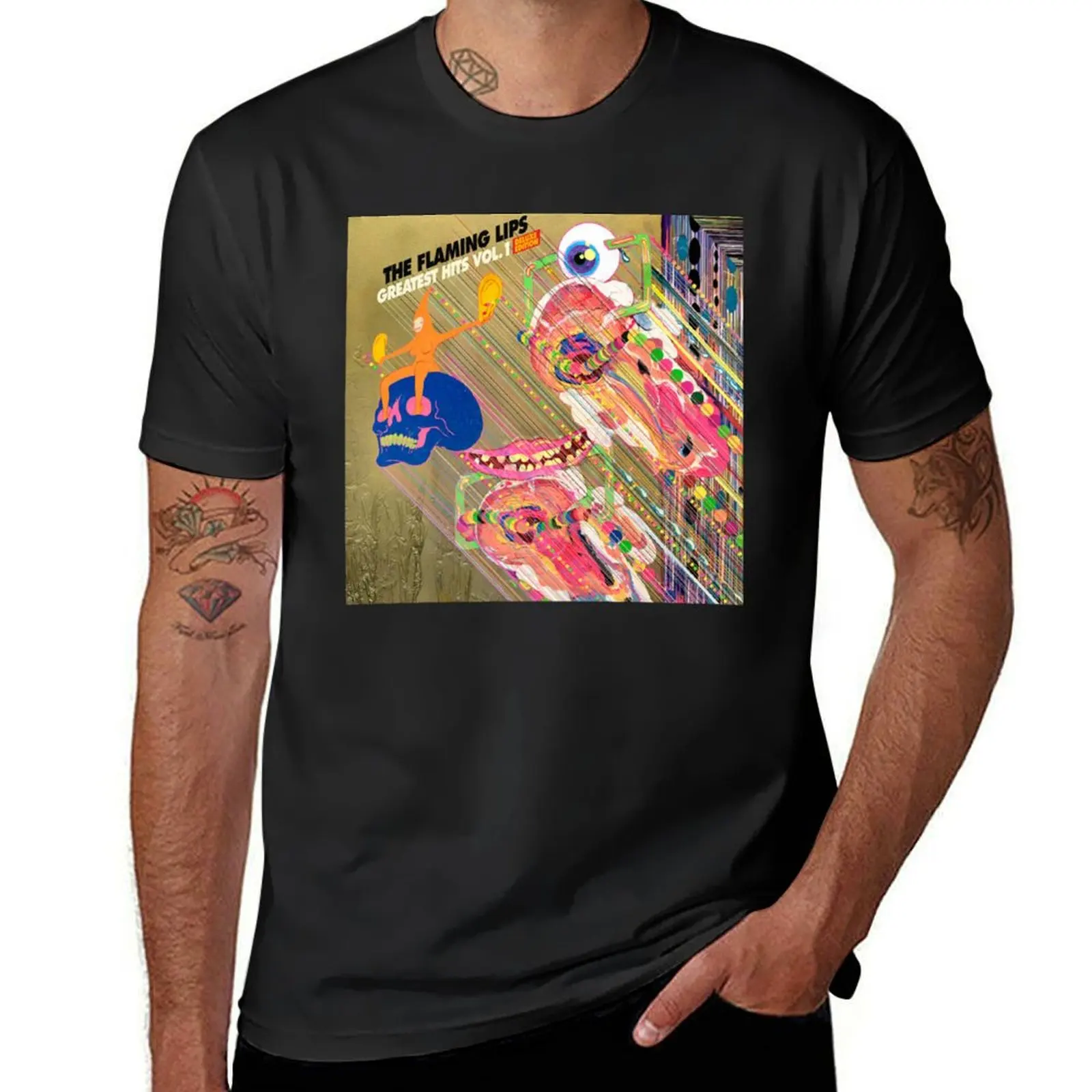 

Cover Album Greatest hits Deluxe Edition Tour 2019 T-Shirt blue lock luxury designer Funny t-shirt Blouse mens clothing