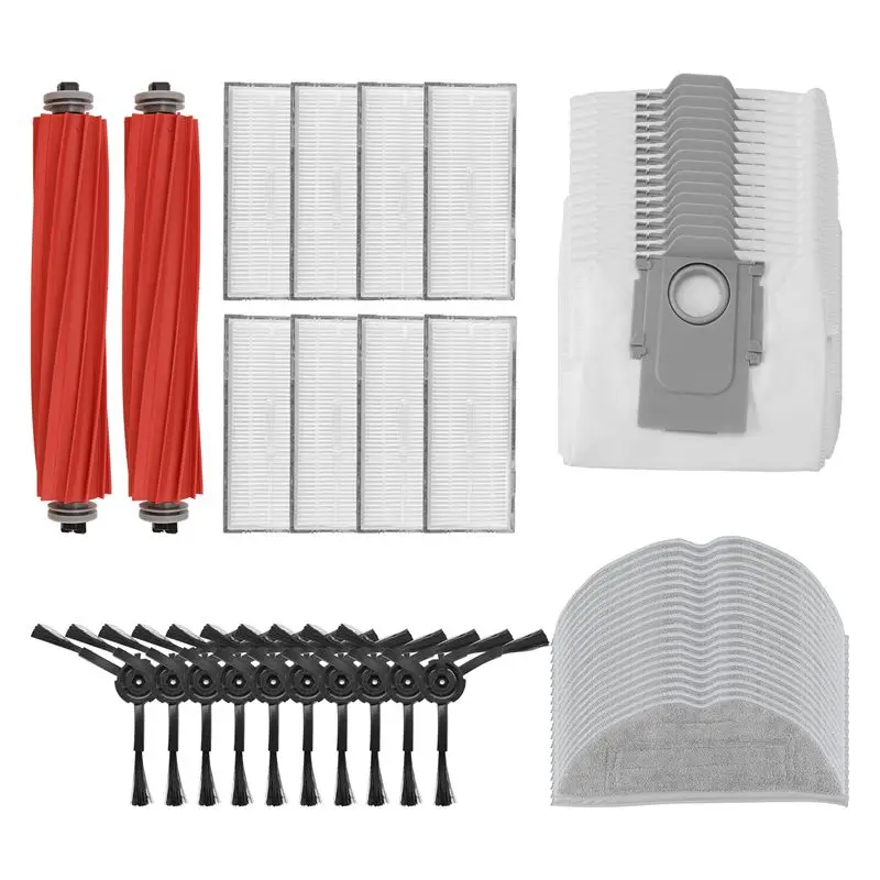 

BAAJ-For Roborock S7 Max Ultra Q100TSC Main Side Brush Hepa Filter Mop Cloth Dust Bag Accessories Replacement Parts