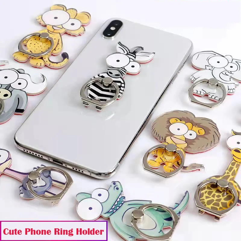 

Universal 360° Finger Ring Grip Cell Phone Ring Holder Stand Phone Case Finger Grip Stand Holder Desk Stand Mount Car Hook Grip