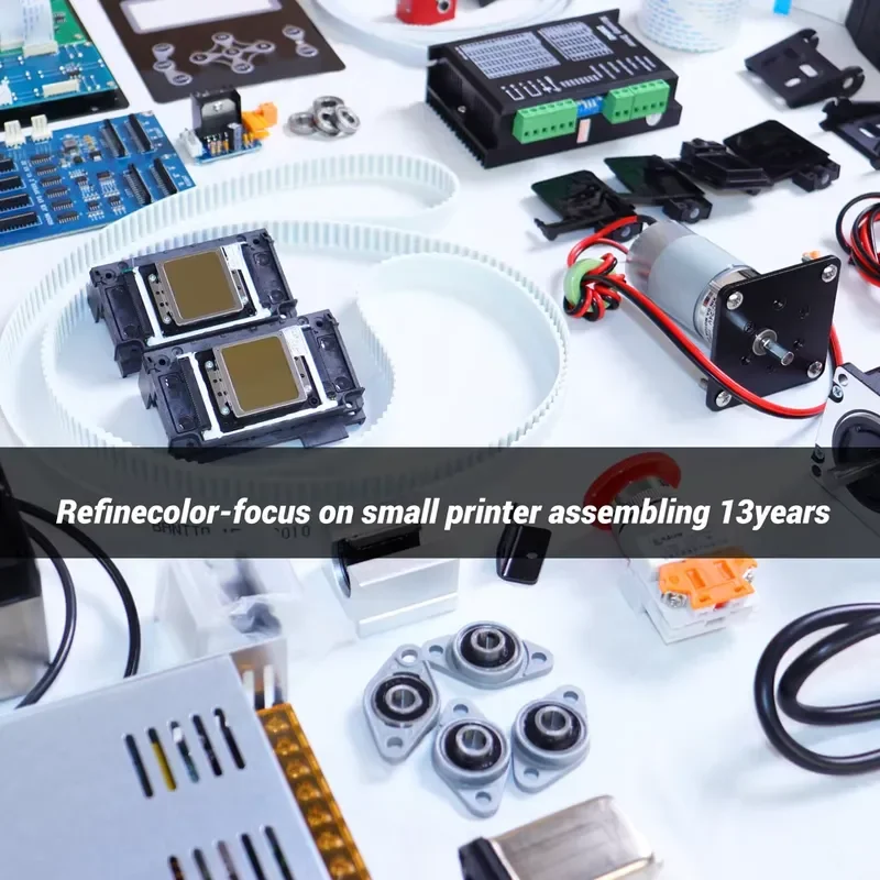 New Print Head Accessory Kit for Refinecolor Printer Includes Mainboard Motor Adapter Dampers Cables UV Lamp Inks Pad