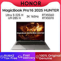 Honor Laptop MagicBook Pro16 2025 HUNTER Ultra 5 225H/Ultra 9 285H 32GB RTX5060/RTX5070 3K Gaming Screen 165Hz Gaming Book