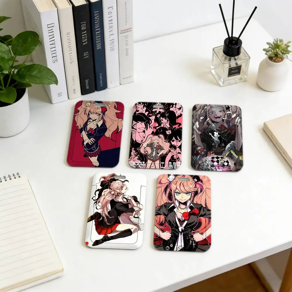 

Держатель для пропуска Junko Enoshima Danganronpa Premium с ремешком на шею, прочный чехол для карты с шнурком для рабочего пропуска сотрудника, офиса.