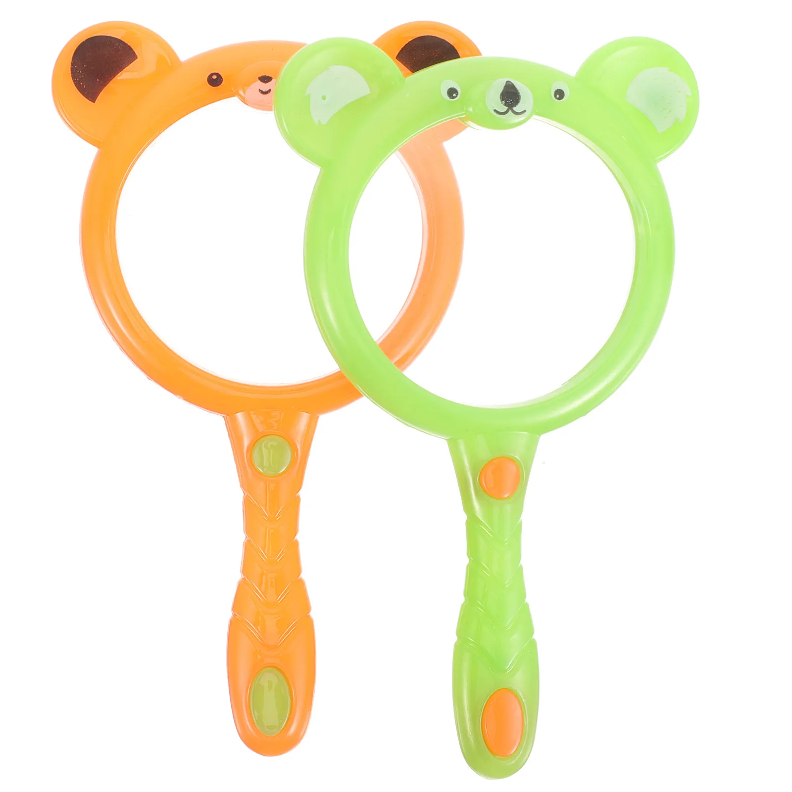 

2Pcs Adorable Kids Handheld Magnifying Glass Explore Magnifier Lightweight Portable Reading Magnifier Kids Science Explore