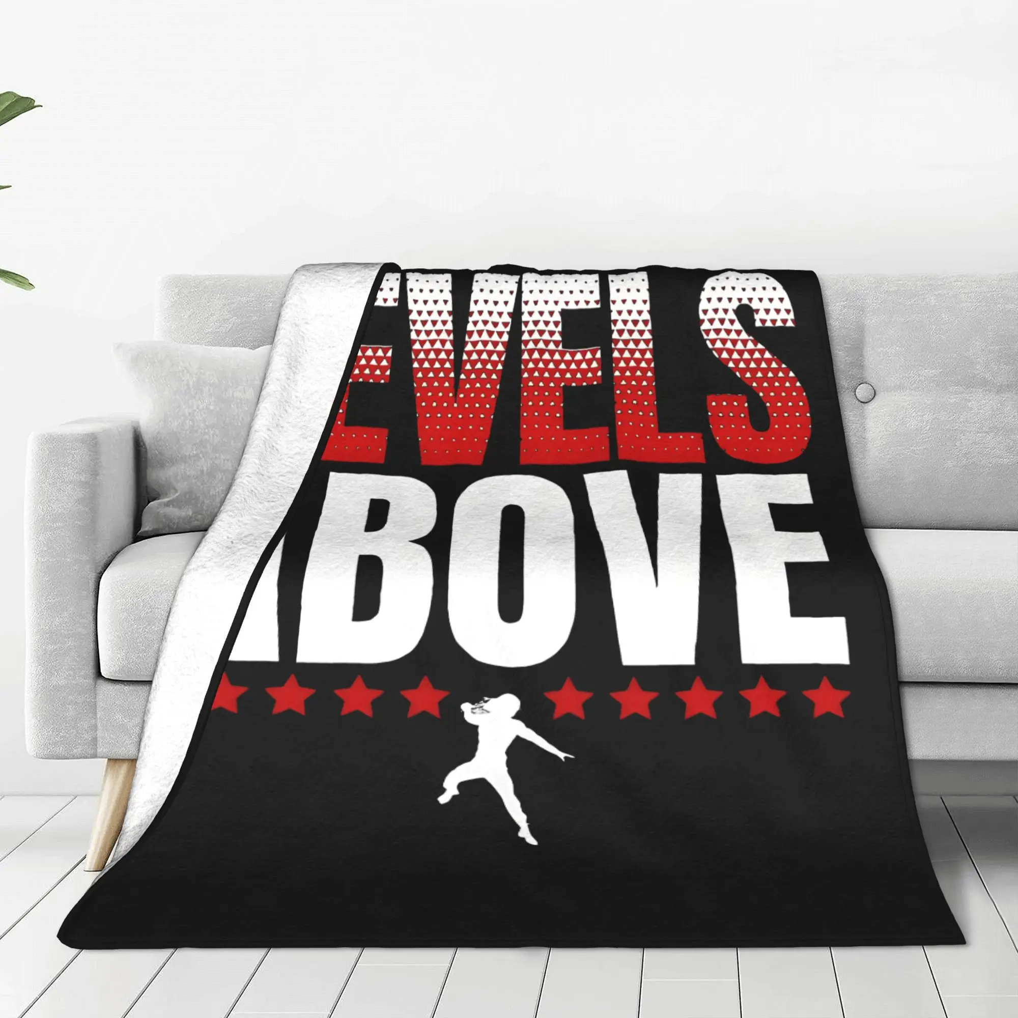 Roman Reigns Merch Wrestling Levels Above Throw Blanket for Couch  Fuzzy Soft Plush Blanket 50x60 Inches Multi-size Bedspreads