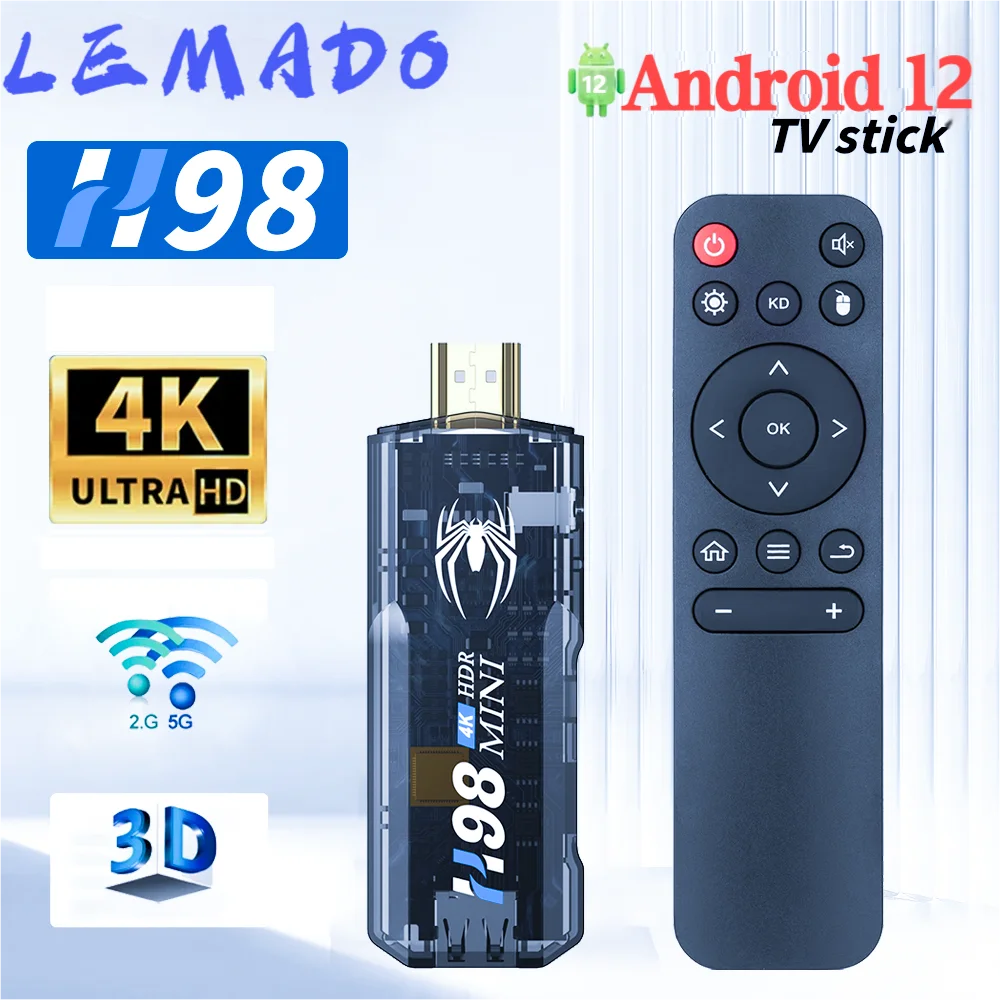 Dispositivo Android TV Android 12 compatible con video 4K 2.4G y 5G Ganador de todos H313 Corteza de cuatro núcleos A53 Dispositivo de TV Fire Para Google Media Player