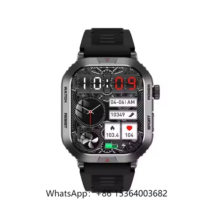 جديد ZW66 Reloj Inteligente 2024 TFT مقاوم للماء Smartwatches معدل ضربات القلب مراقبة الأكسجين في الدم موضة ساعة ذكية