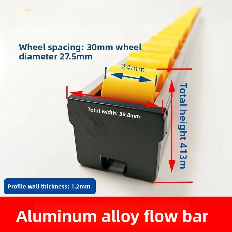 Aluminum Alloy Sliding Guide Bar With Fluent Strip Roller Replacement Parts Woodworking Edge Banding Table Saw view 4