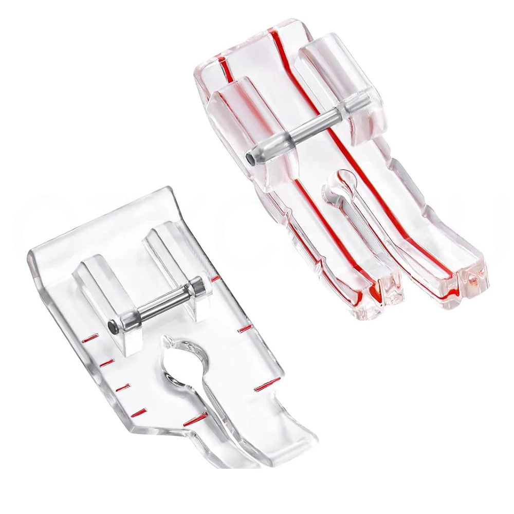4PCS Mix Roller Patchwork Sewing Quilting Presser Foot Fits All Low Shank Snap-On Singer Brother Household Sewing Machines
