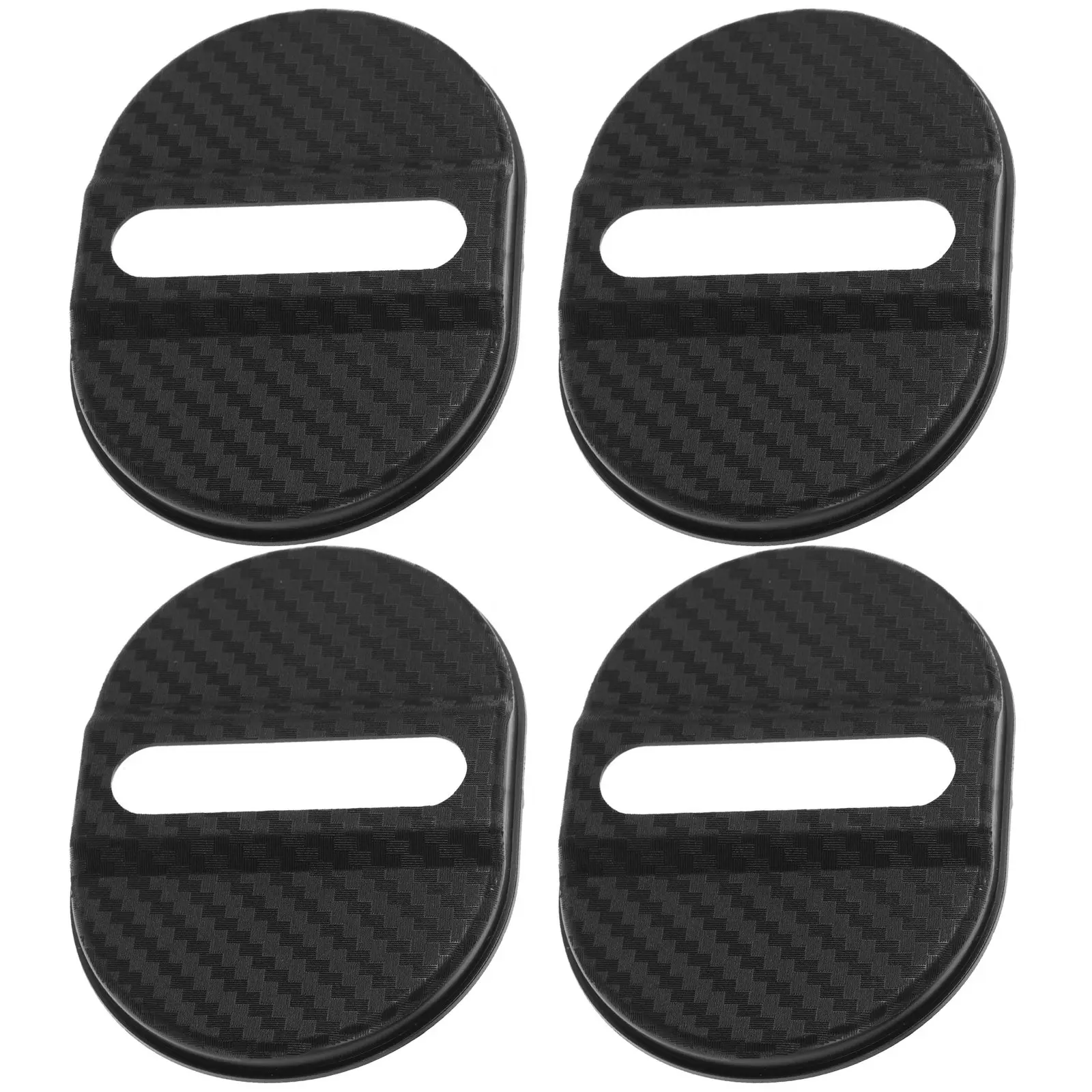 

4Pcs Universal Car Door Lock Buckle Cover Protector Plastic Dust Dirt Impact Shock Absorber for All Vehicles Door Lock