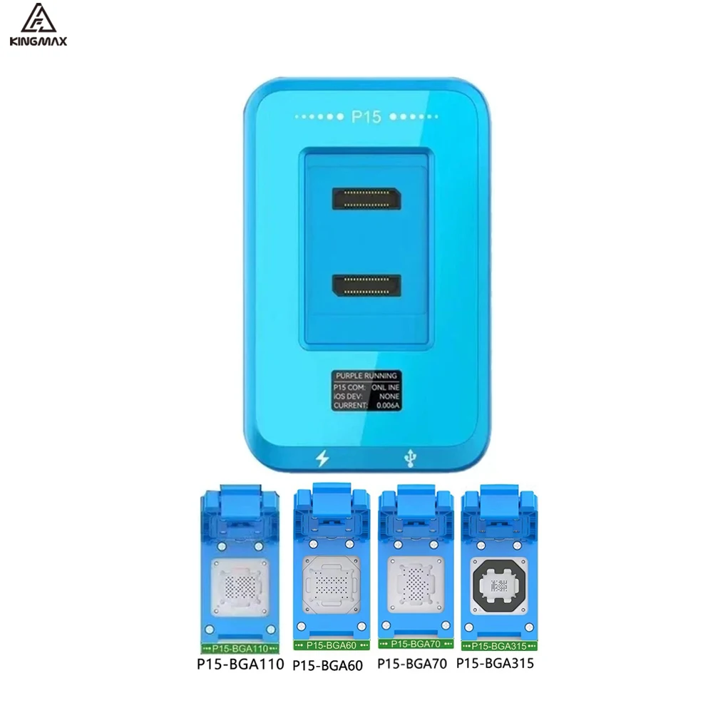 Programador JCID P15 Nand con BGA315 BGA110 BGA70 BGA60 para IPhone 6-15 IPad Nand Flash lectura escritura forma reparación sin desmontaje