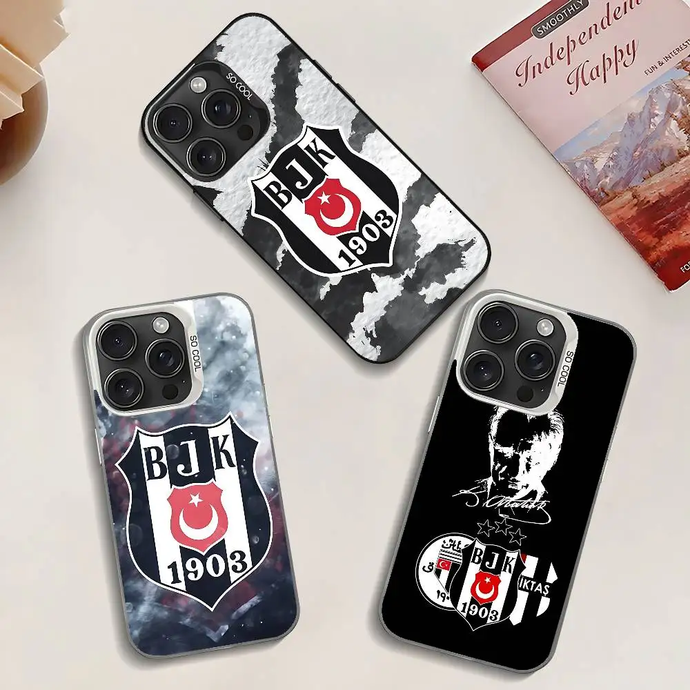 B-Besiktas B-BJK Logo Phone Case For IPhone 17 16 15 14 13 12 Mini 11 8 7 Pro Max Plus Colorful Phone Case