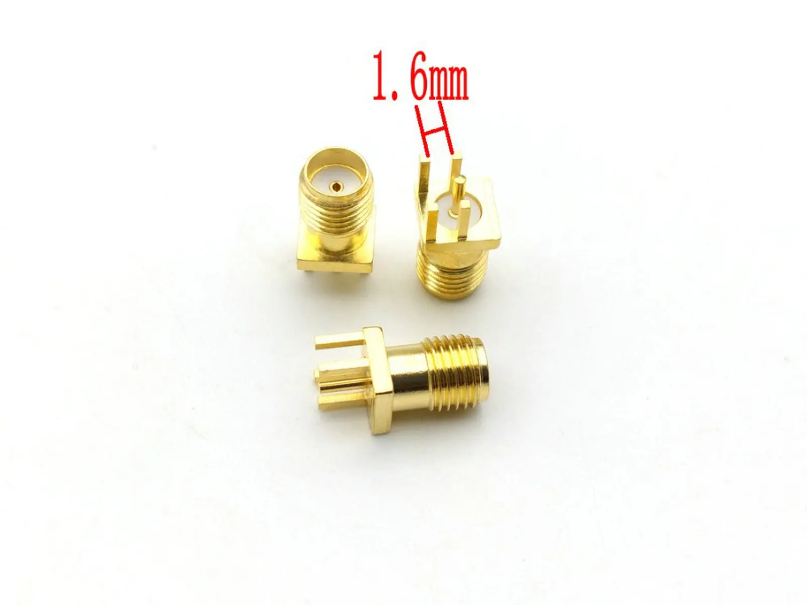 5pcs SMA female jack solder PCB clip 0.8mm 1.0mm 1.2mm 1.6mm ge mount RF connector adapter