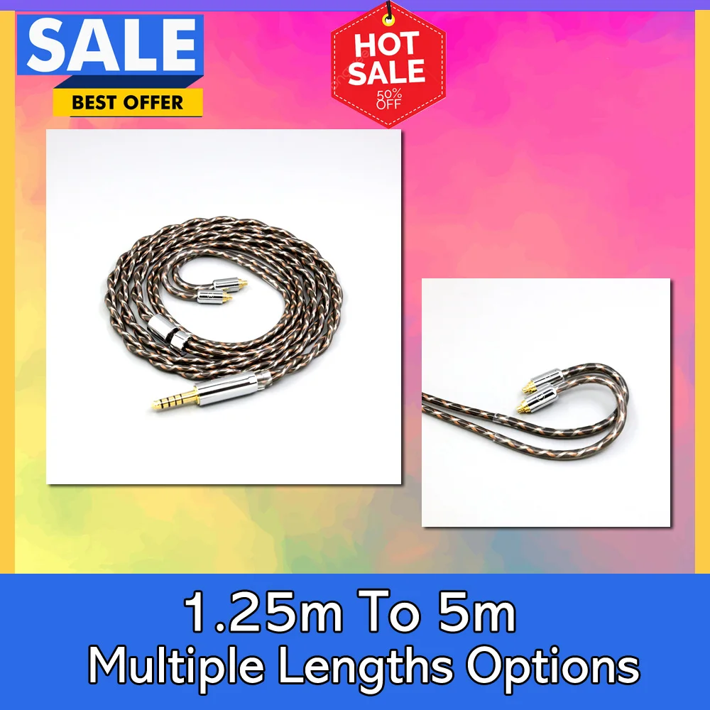 

TypeX 25AWG Litz Shielding 7n OCC Earphone Cable For N30 N40 Special MMCX AKG N5005 LN008902