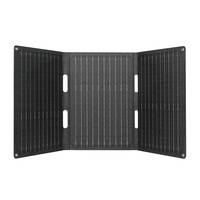 30W Foldable ETFE Solar Panel Charger 23% High Conversion Rate Multiple-functional Portable Solar Charger Type C/USB/DC Output