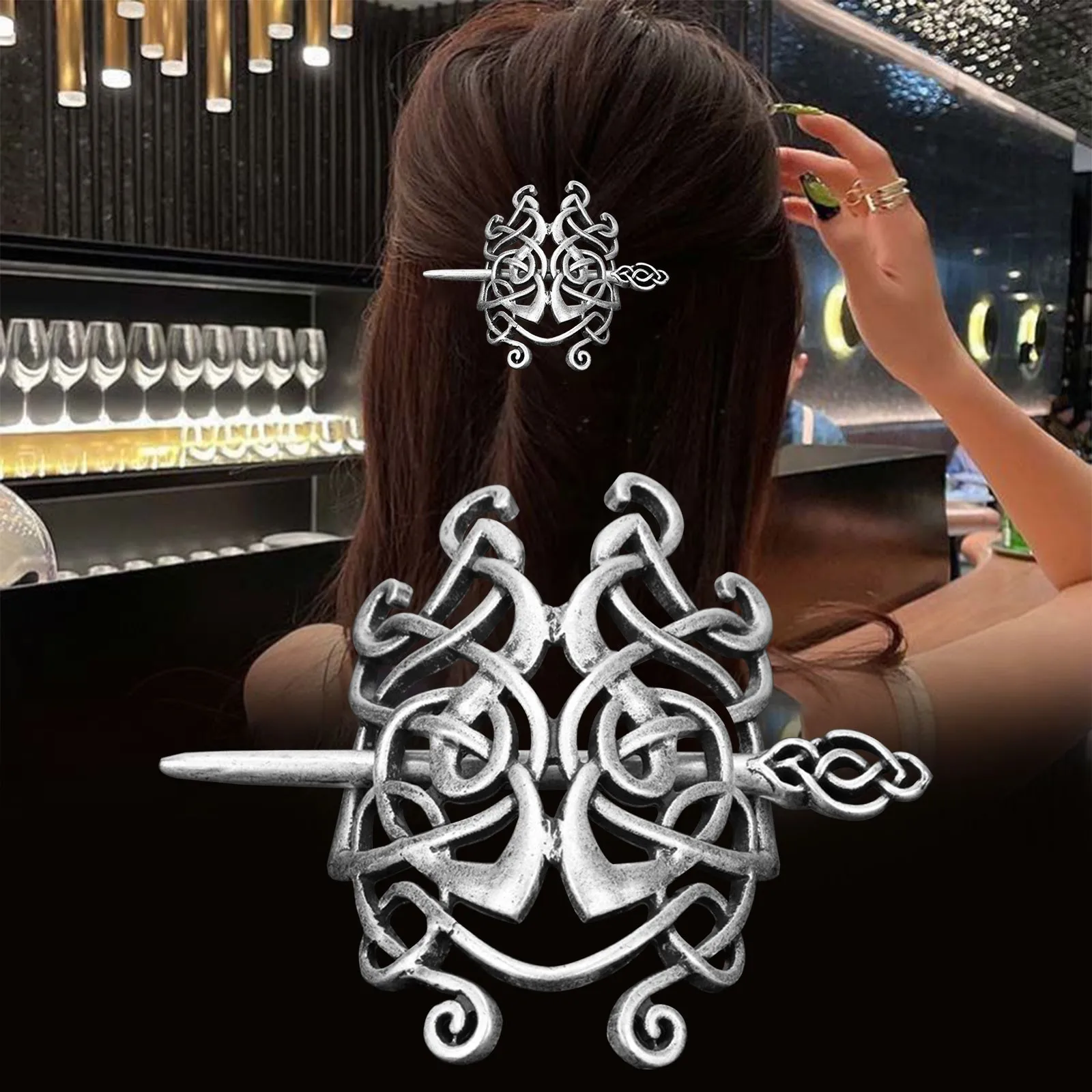 

No Crease Clips Lady Hairpin Retro National Style Dragon Hairpin Clip Hair Holder Clips