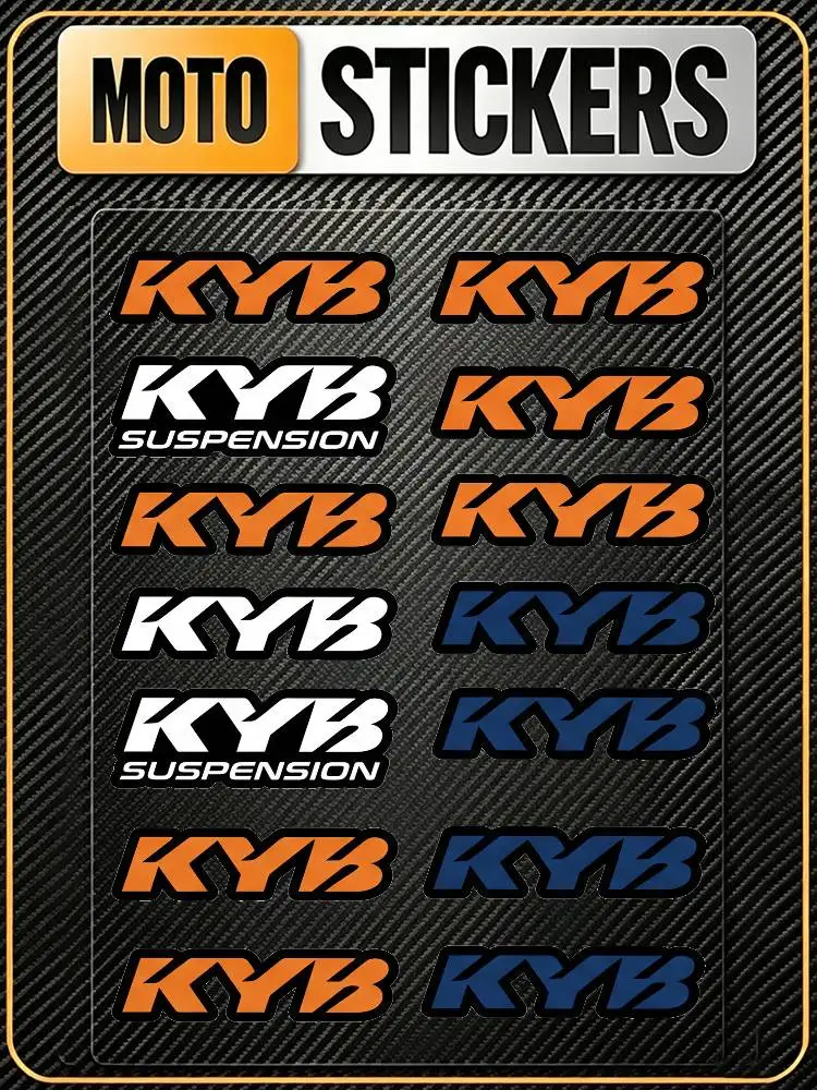 FOR KYB RACING Fashion Universal Scratch Resist Reflective Waterproof Stickers For Auto Motorcycle Helmet Mug Refrigerator