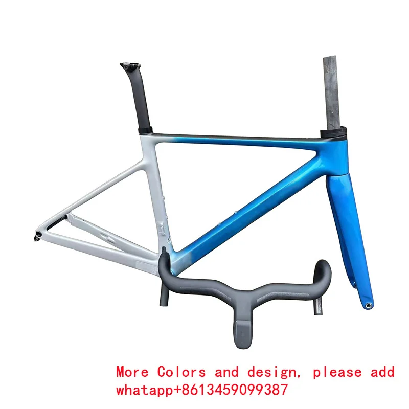 Addict RC Chameleon Road Carbon Frames, Disc Brake Bike Frame with Fork Seat Post, Headset Handlebar, 30 Colors DPD