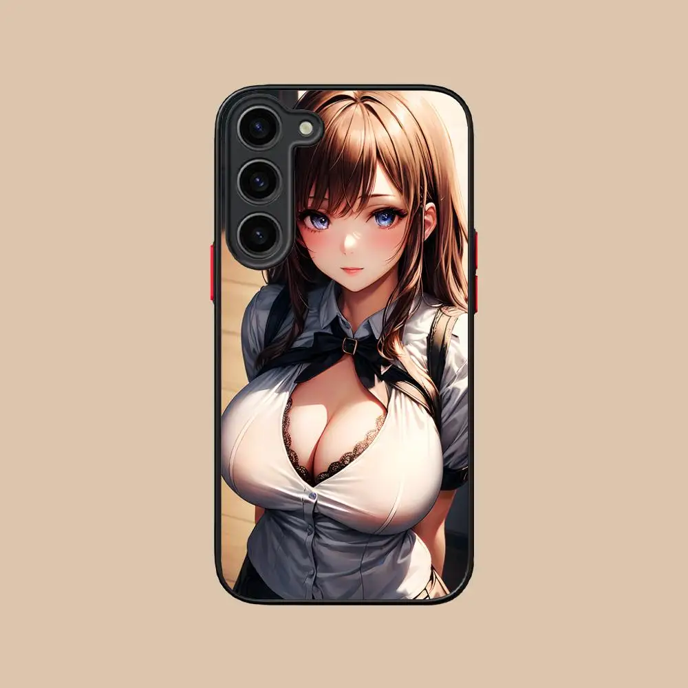 JK زي مدرسي فتاة قضية الهاتف لسامسونج غالاكسي S25 S24 S23 S22 S21 زائد FE الترا اللون سيليكون واقية غطاء فاخر