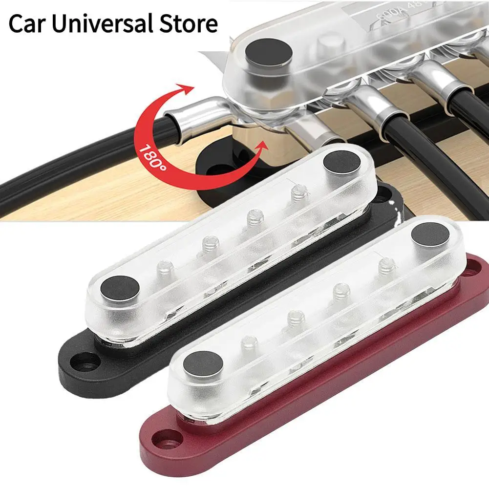 

150A Автомобильный клеммный блок Распределительный блок Шина 12 В Мощность положительного и отрицательного распределительного блока для авто лодки Q8N4