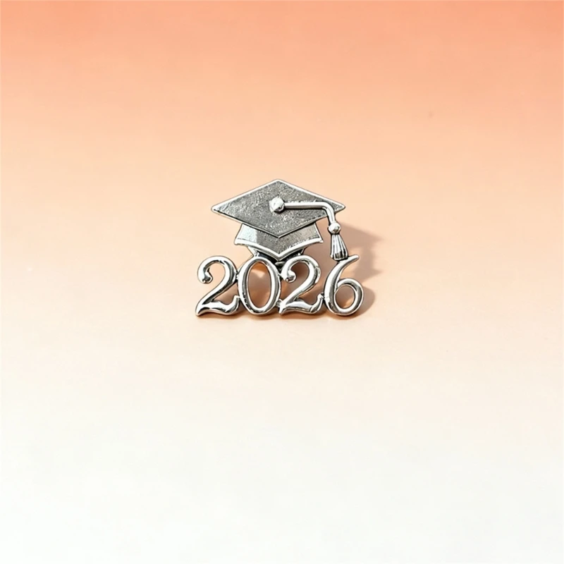 Premium 2026 Graduation Doctoral Cap Pin Constructed From Sturdy Alloy 27X23Mm Size For Ceremonies And Collectibles
