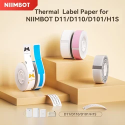 Niimbot D11 D110 D101 H1S Label Sticker Color Transparent Cable Label Name Tag Thermal Paper for Kitchen Storage Office