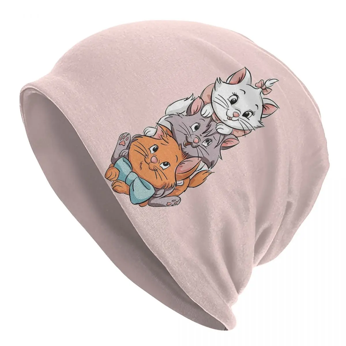 Cute Cats Marie Berlioz Toulouse Warm Knitted Cap Fashion Bonnet Hat Autumn Winter Outdoor Beanies Hats for Unisex Adult