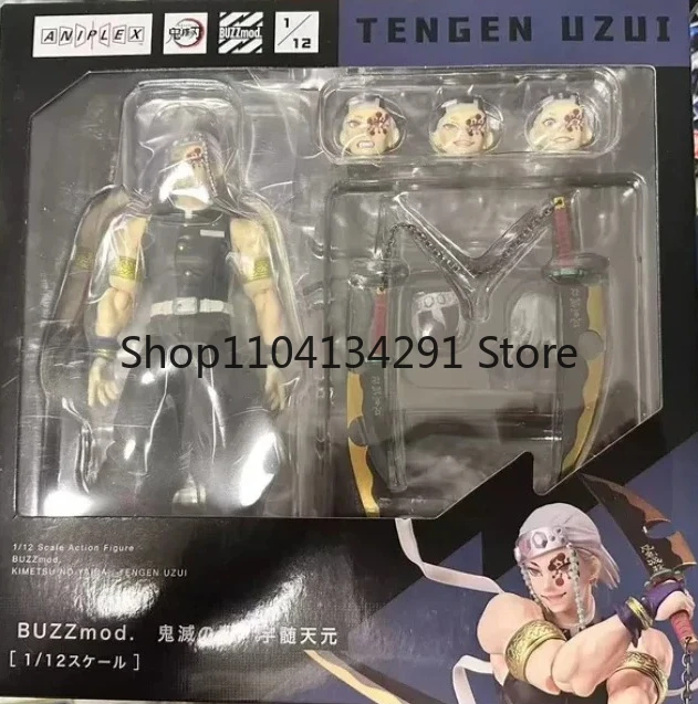 

Original Demon Slayer: Kimetsu No Yaiba Yūgen Tengen, Sound Hashira Birthday Gift Collectible Toy Action Figure