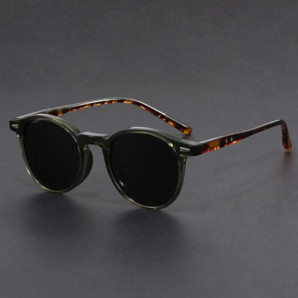 New Polarized Retro TR90 Glasses Unisex Polygon Design UV400 Sunglasses Ultra Light Trending Fashion Shades