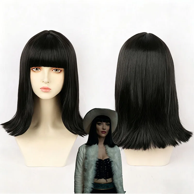 Anime Straw Hat Pirates Nico Robin Cosplay Wig Black Long Synthetic Hair Hat For Women Men Halloween Costume Party Carnival