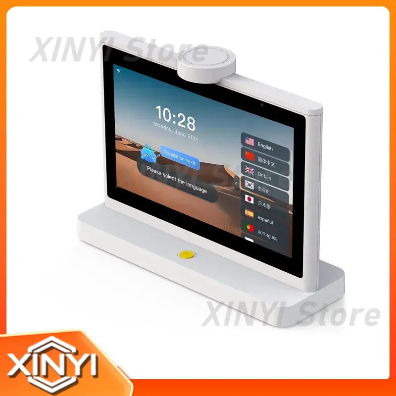 10-Inch AI Dual-Screen Intelligent Translator for Android System Desktop Voice Translation Device Supporting 50 Languages
