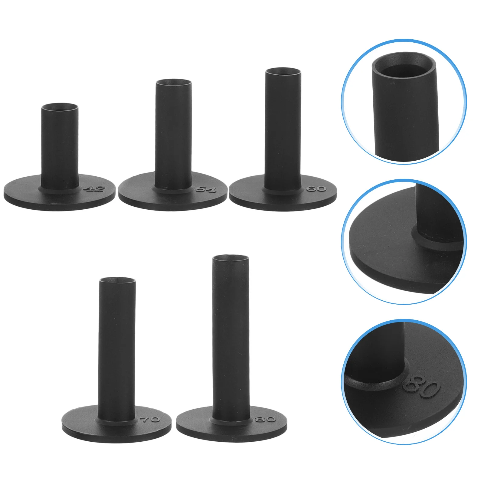 5 Pcs Golf Pins Tee Kit Golfs Ball Trays Beginner Practice Mat Tees Silicone Silica Gel Rack Set