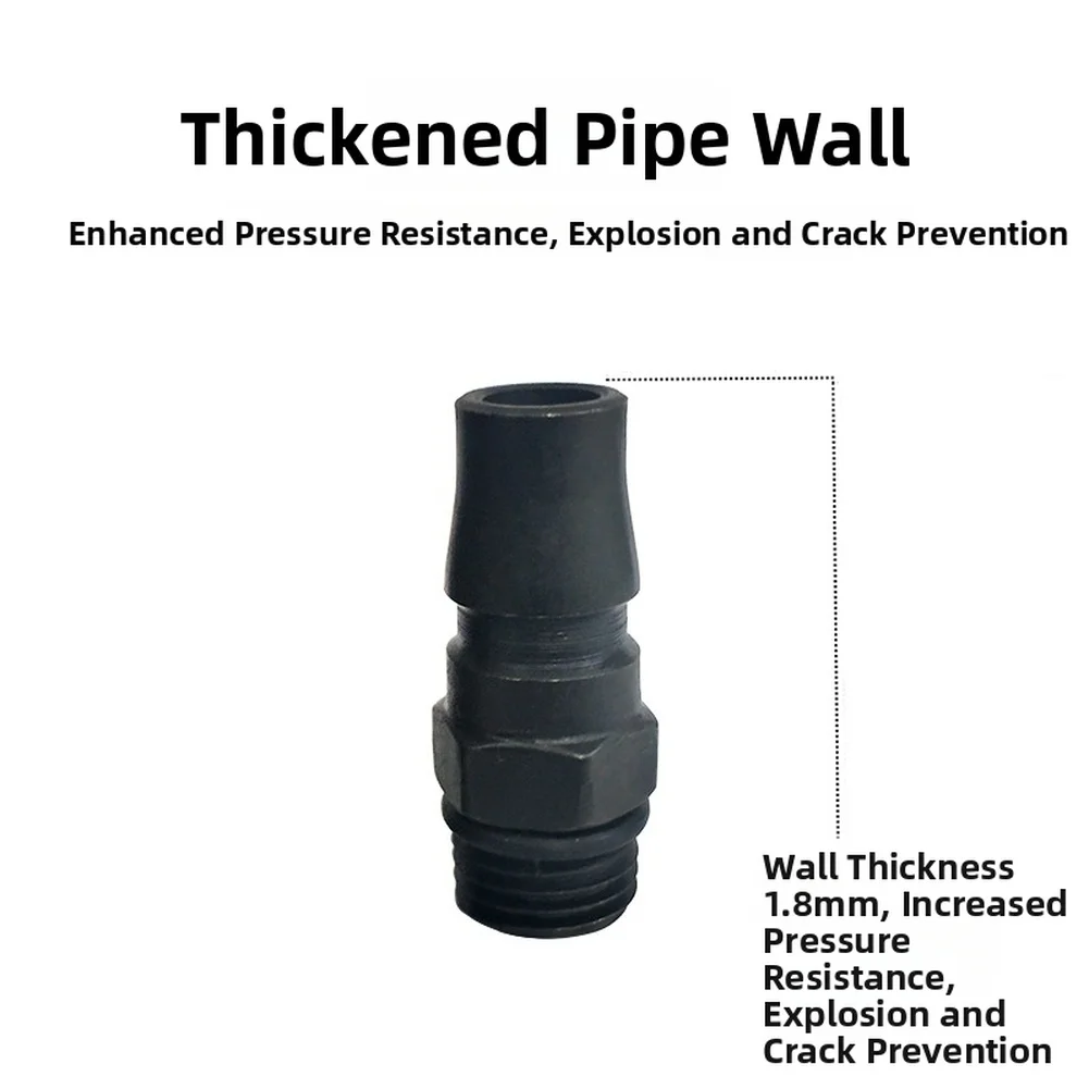 1pc 20PM Quick Coupling Air Pneumatic Connector 2Inch Male Thread Wrench Pneumatic Quick Connector With Anti-Leakage Rubber Ring